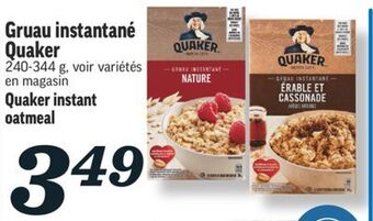Marché Richelieu Gruau instantané quaker | quaker instant oatmeal offer