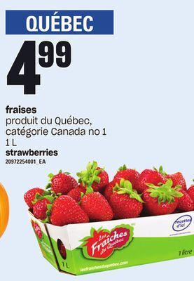 Provigo Fraises, 1 l offer