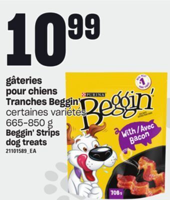 Provigo Gâteries pour chiens tranches beggin', 665-850 g offer