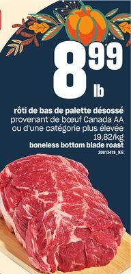 Provigo Rôti de bas de palette désossé offer