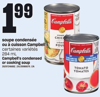 Provigo Soupe condensée ou à cuisson campbell's, 284 ml offer