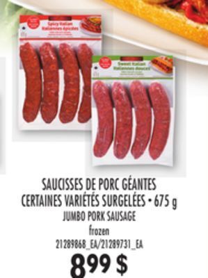 Provigo Saucisses de porc géantes, 675 g offer
