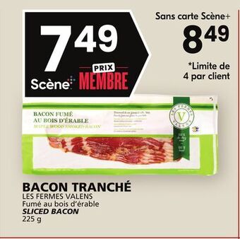 Rachelle-Bery Grocery Les fermes valens sliced bacon offer
