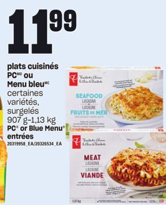 Provigo Plats cuisinés pcmd ou menu bleumc, 907 g-1,13 kg offer