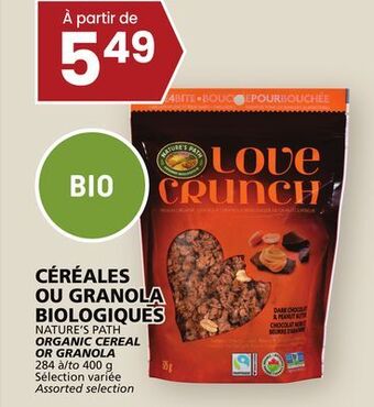Rachelle-Bery Grocery Nature's path organic cereal or granola offer