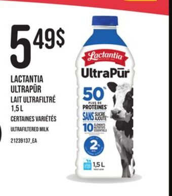 Provigo Lactantia ultrapūr lait ultrafiltré, 1,5 l offer