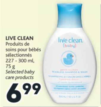 Brunet Live clean produits de soins pour bébés sélectionnés offer
