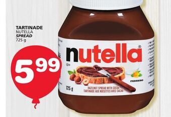 Marches Tradition Nutella spread offer