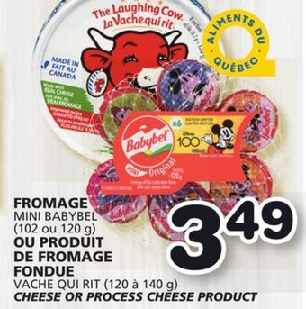 Marches Tradition Mini babybel (102 or 120 g) vache qui rit (120 to 140 g) cheese or process cheese product offer