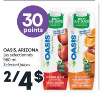 Brunet Oasis, arizona jus sélectionnés offer