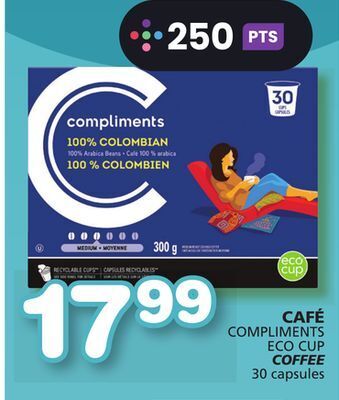 Marches Tradition Compliments eco cup coffee offer