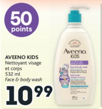 Brunet Aveeno kids nettoyant visage et corps offer