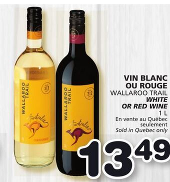 Marches Tradition Wallaroo trail white or red wine offer
