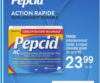 Uniprix Pepcid antiacide/antacid, compr. à croquer/ chewable tablets offer