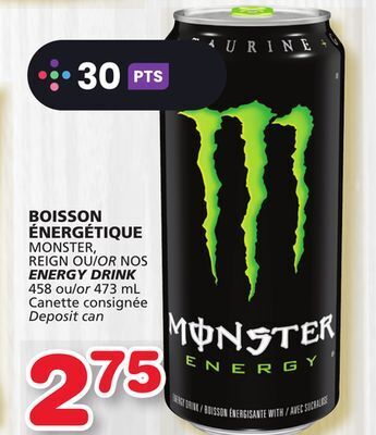 Marches Tradition Monster, reign or nos energy drink offer