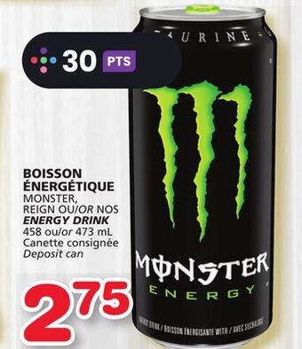 Marches Tradition Monster, reign or nos energy drink offer