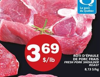 Marches Tradition Fresh pork shoulder roast offer