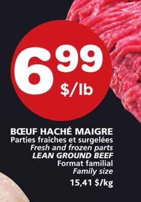 Marches Tradition Fresh and frozen parts lean ground beef offer