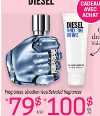 Uniprix Diesel fragrances sélectionnées/selected fragrances offer