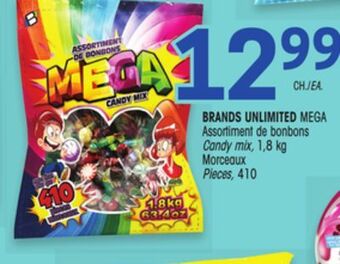 Uniprix Brands unlimited mega assortiment de bonbons candy mix offer