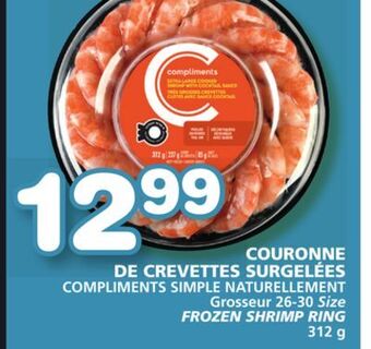 Marches Tradition Compliments simple naturellement frozen shrimp ring offer