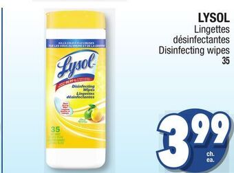 Jean Coutu Lysol disinfecting wipes offer