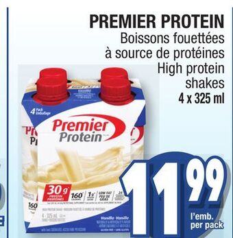 Jean Coutu Premier protein high protein shakes offer