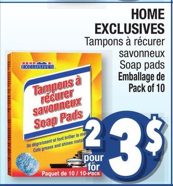 Jean Coutu Home exclusives soap pads offer