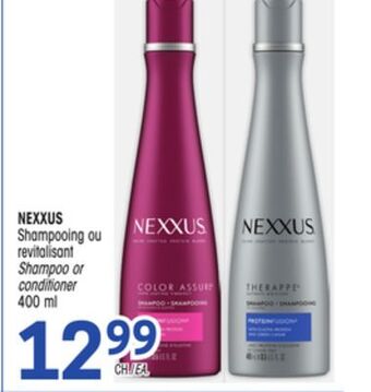 Uniprix Nexxus shampooing ou revitalisant/ shampoo or conditioner offer