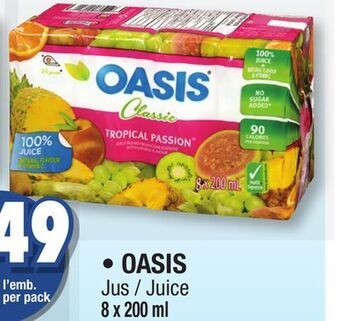 Jean Coutu Oasis juice offer