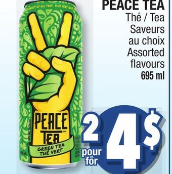 Jean Coutu Peace tea assorted flavours offer