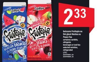 Maxi Boissons fruitopia ou thé glacé nestea ou offer