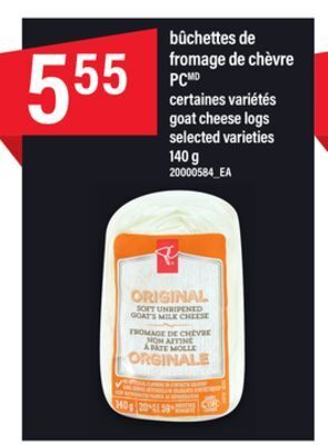 Maxi Bûchettes de fromage de chèvre pcmd, 140 g offer