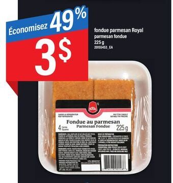 Maxi Fondue parmesan royal 225 g offer
