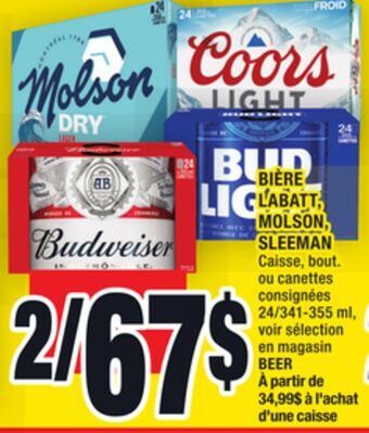 Super C Bière labatt, molson, sleeman | beer offer