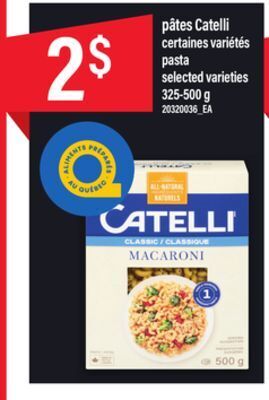 Maxi Pâtes catelli, 325-500 g offer