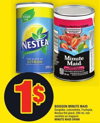 Super C Boisson minute maid | minute maid drink offer