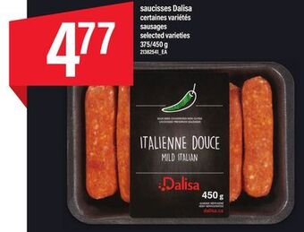 Maxi Saucisses dalisa, 375/450 g offer