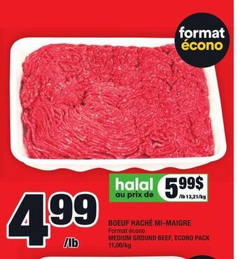 Super C Boeuf haché mi-maigre | medium ground beef offer