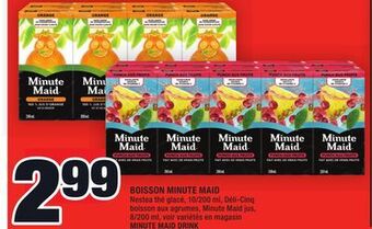 Super C Boisson minute maid | minute maid drink offer