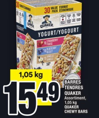 Super C Barres tendres quaker | quaker chewy bars offer