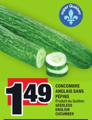 Super C Concombre anglais sans pépins | seedless english cucumber offer