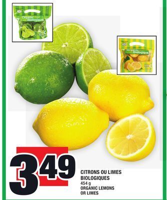 Super C Citrons ou limes biologiques | organic lemons or limes offer
