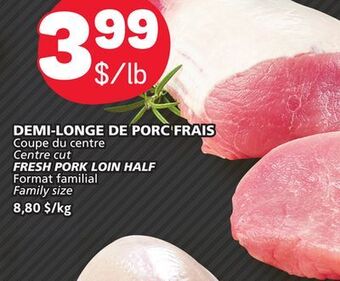 Marché Bonichoix Fresh pork loin half offer