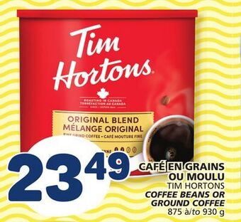 Marché Bonichoix Tim hortons coffee beans or ground coffee offer