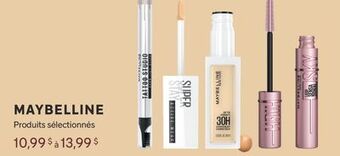 Brunet Maybelline produits sélectionnés offer