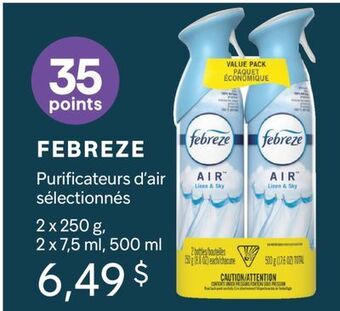 Brunet Febreze purificateurs d'air sélectionnés offer