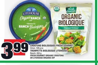 Super C Croûtons biologiques fresh gourmet | fresh gourmet organic croutons offer