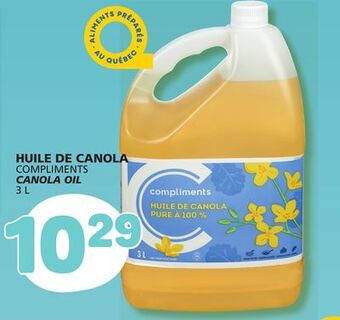 Marché Bonichoix Compliments canola oil offer