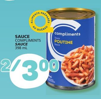Marché Bonichoix Compliments sauce offer